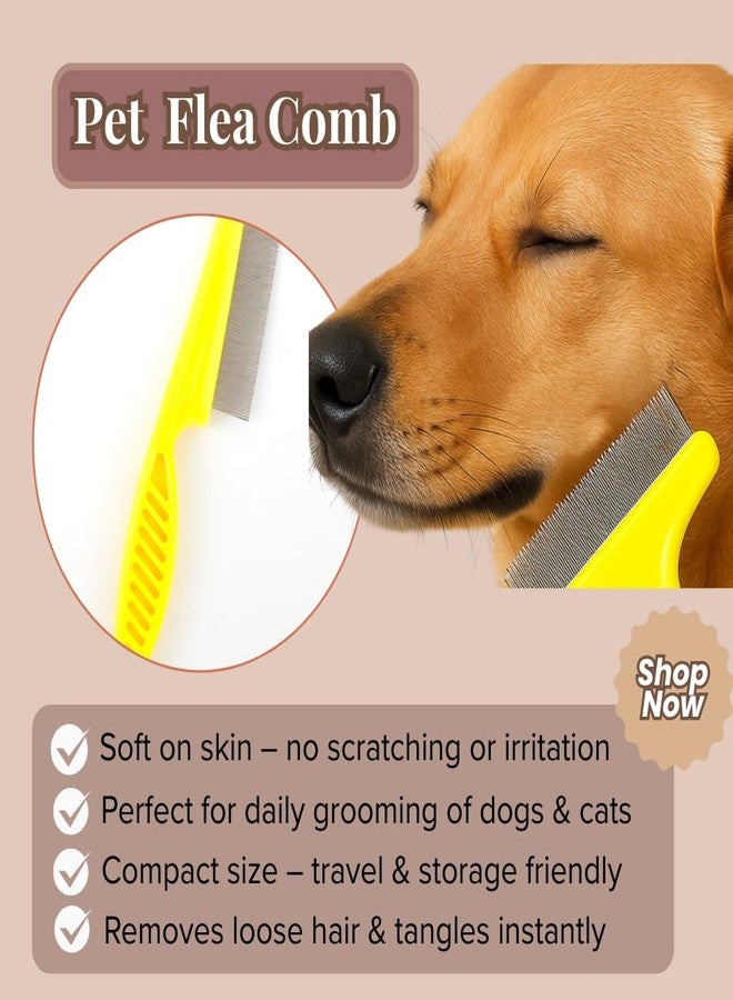 REGIIS 2-Piece Pet Grooming & Flea Removal Comb Set, Pack of 2 - Image 4